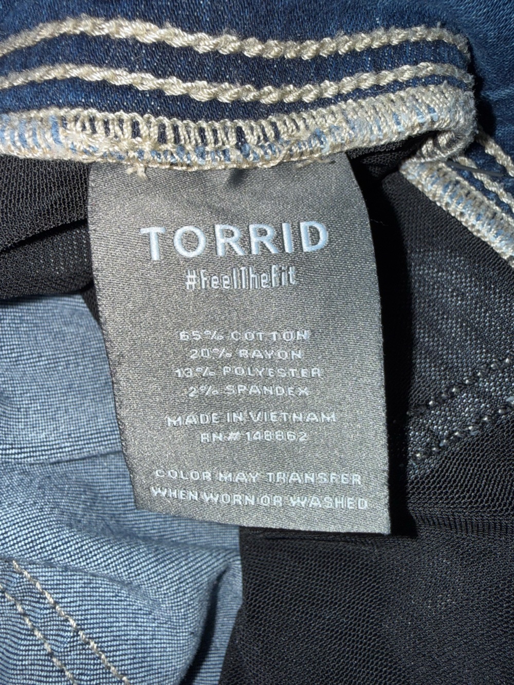 Torrid- Lean Jean Slim Boot Super Soft Pull On Bootcut Jeans Sz 1S (14/16) - Picture 9 of 15